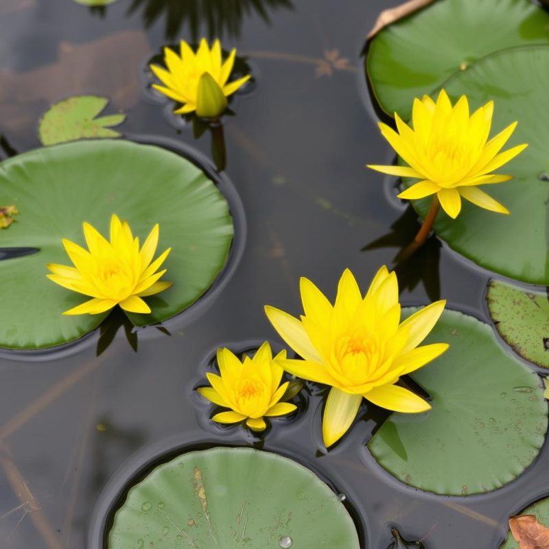 Nuphar Luteum water lily